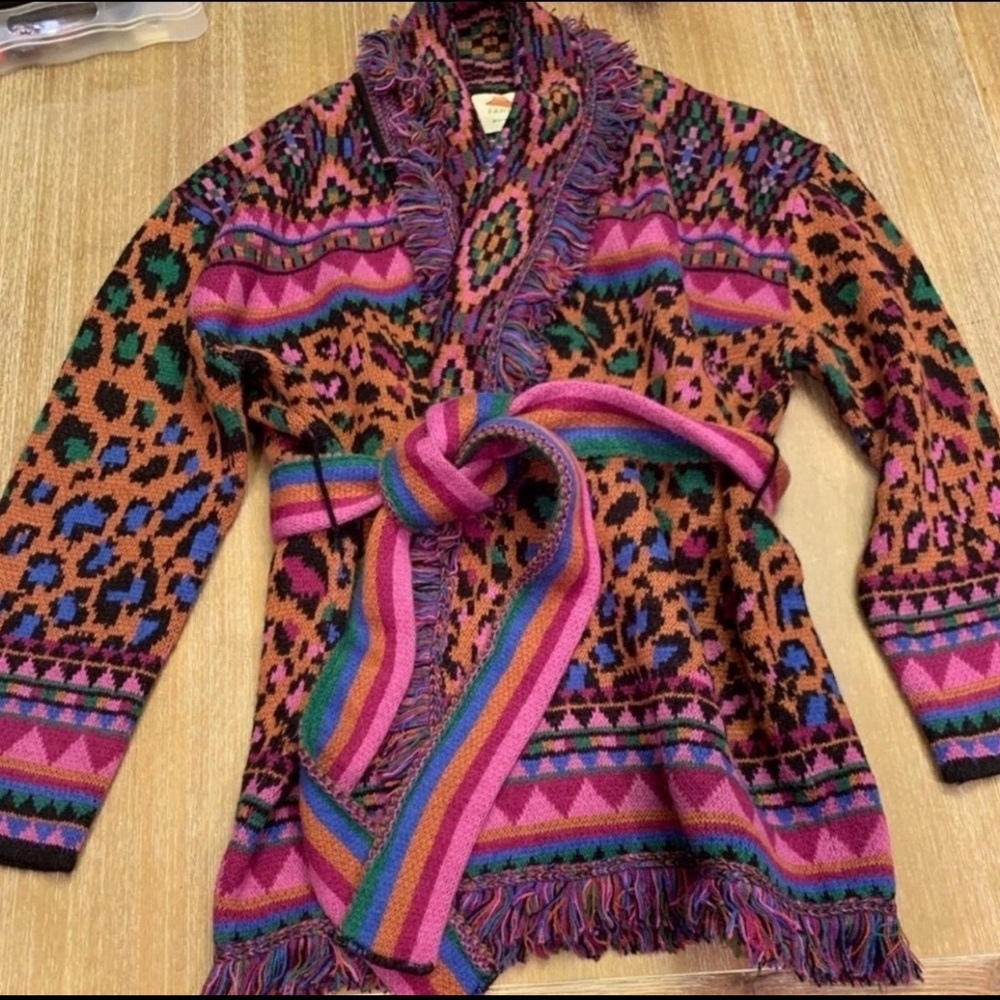 Farm Rio- Ainika Tapestry Cardigan -New